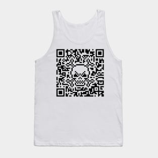 Skull And Crossbones (Quick Response Code / 41x41 / POS) Tank Top